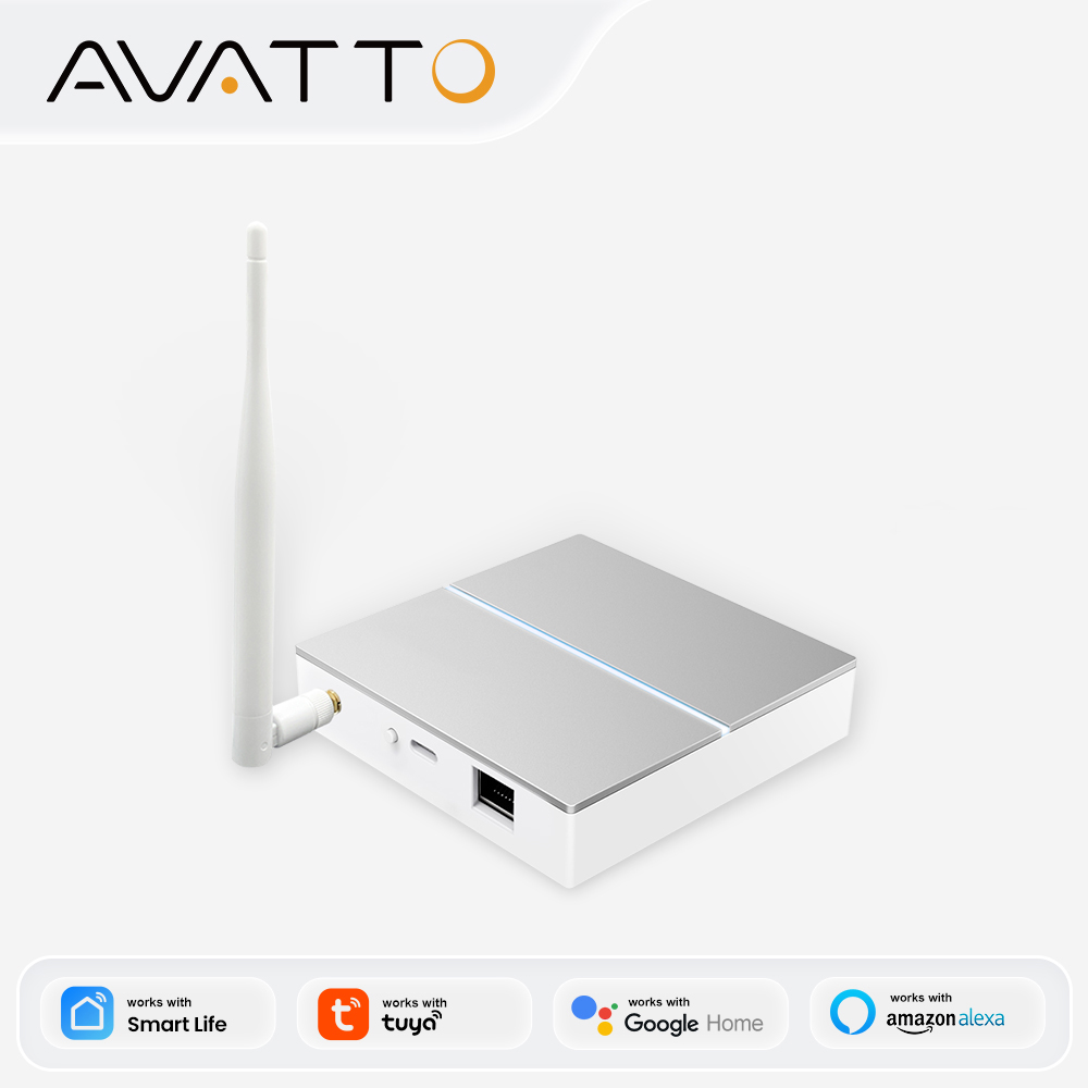 Matter Hub Thread - AVATTO Tuya ZigBee ゲートウェイ アンテナ付き スマート