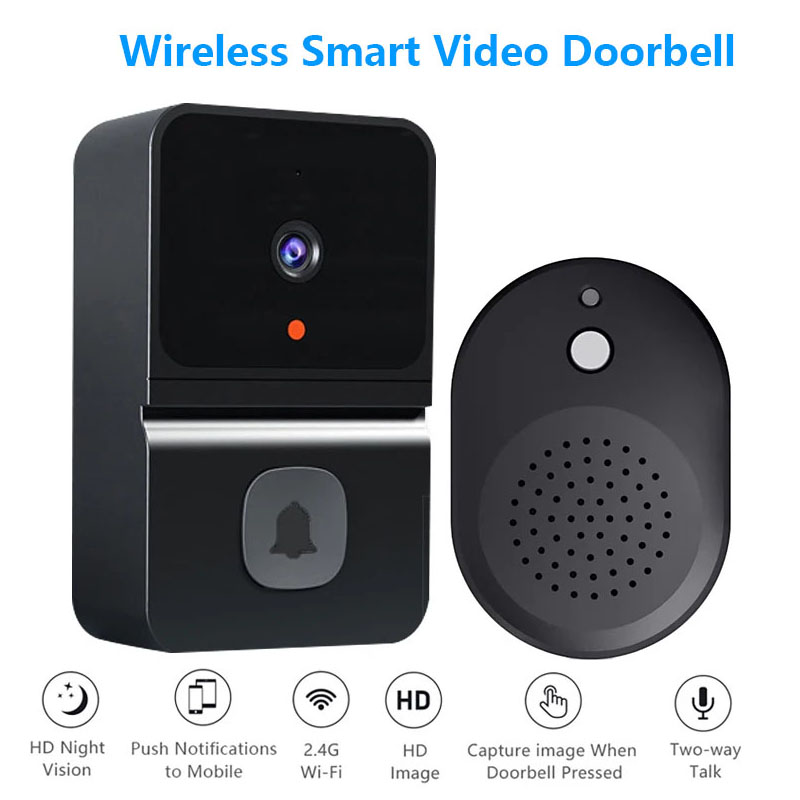 Smart Doorbell Wired - ワイヤレススマートビジュアルドアベル双方向インターホン赤外線ナイトビジョンリモート監視セキュリティシステムWifiビデオドアベルカメラ
