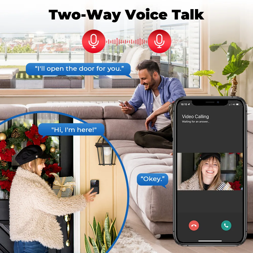 2026 WiFiビデオドアベル 1080P Tuyaスマー - Smart Doorbell Wired のレビューと価格