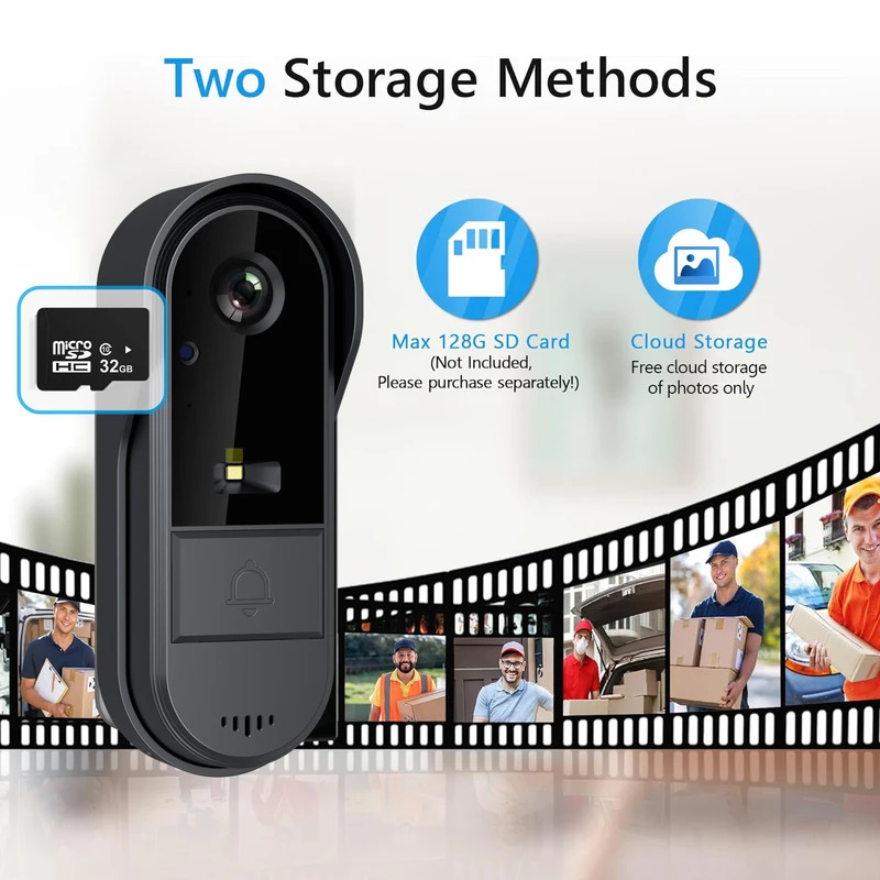Tuya WiFi ドアベル 双方向 HD 1080P、mi - Smart Doorbell Wired のレビューと価格