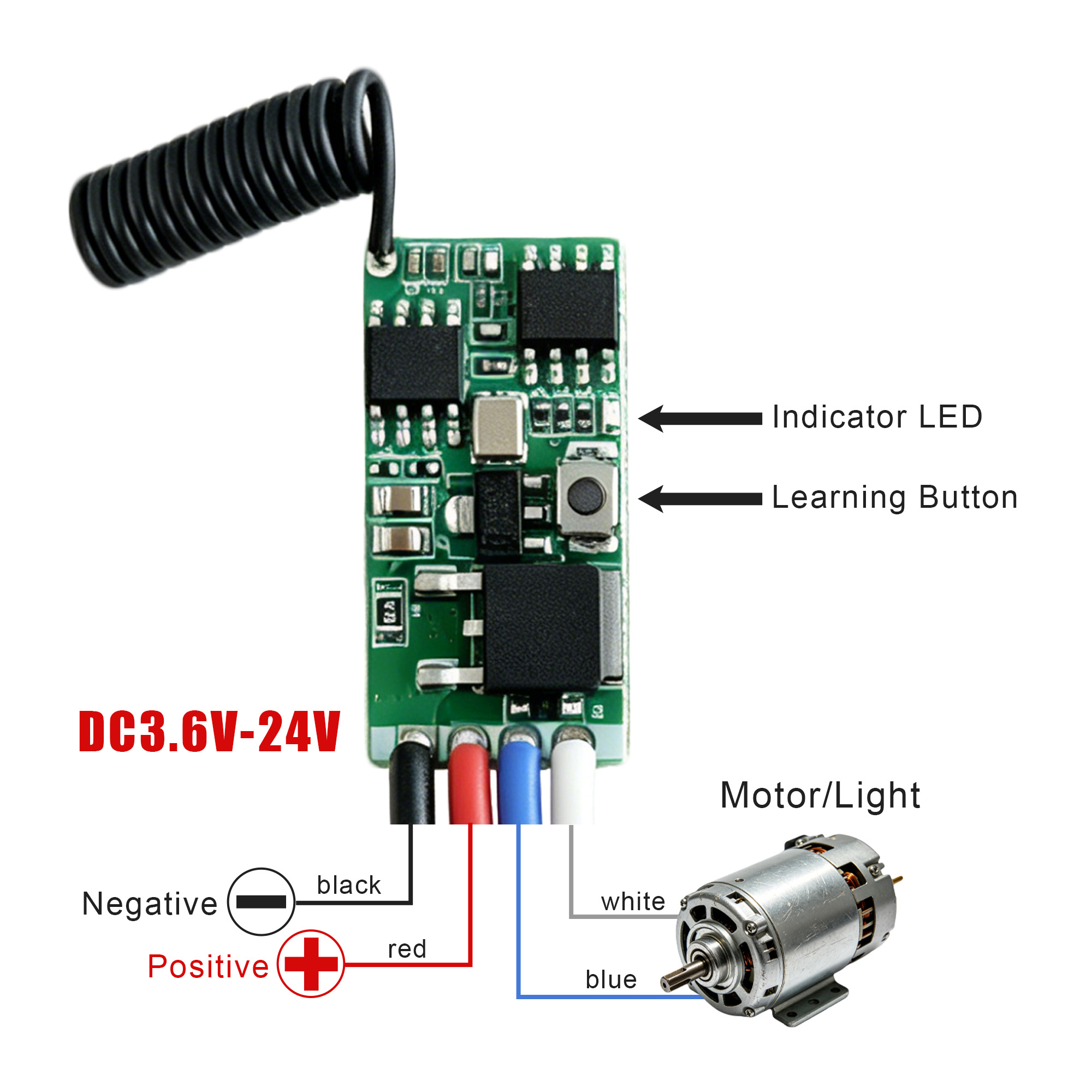 DC 3.7V-24V 433MHz ミニワイヤレス RF  - 433Mhz Receiver Module のレビューと価格