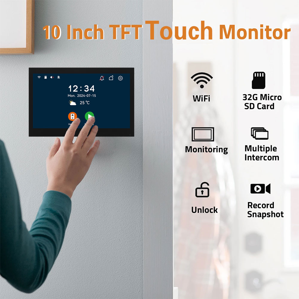 Tuya 1080P 5G Wifi 7/10インチ 2台タ - Smart Doorbell Wired のレビューと価格