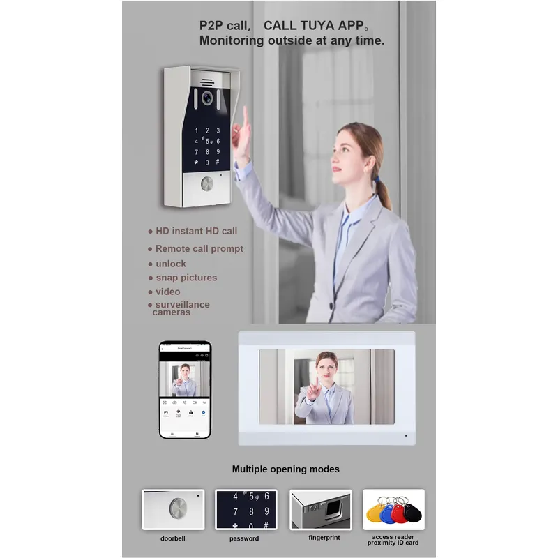 TYSH 2線式IPスマートWiFiビデオドアホン 指紋認証 - Smart Doorbell Wired のレビューと価格