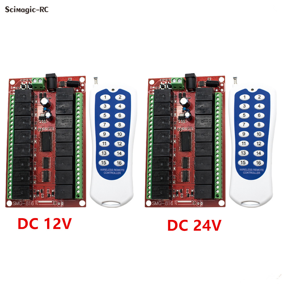 LEDホーン付きワイヤレスリモコンスイッチ,16チャンネル送 - 433Mhz Receiver Module のレビューと価格
