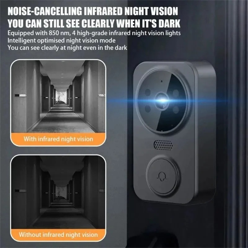 M8 スマートビジュアルドアベル WiFi 双方向インターホ - Smart Doorbell Wired のレビューと価格