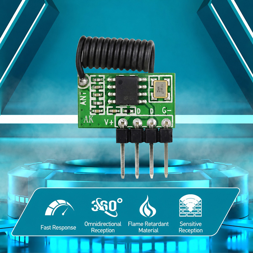 315MHz/433MHz スーパーヘテロダイン RF 受信 - 433Mhz Receiver Module のレビューと価格