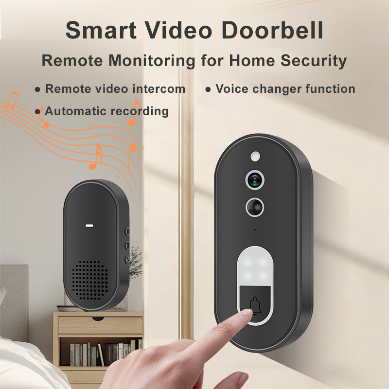 WiFi ビデオドアベル Tuya スマートライフと連携 ホ - Smart Doorbell Wired のレビューと価格
