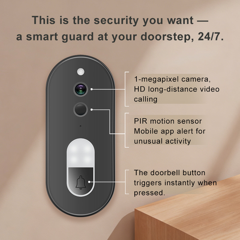 WiFi ビデオドアベル Tuya スマートライフと連携 ホ - Smart Doorbell Wired のレビューと価格