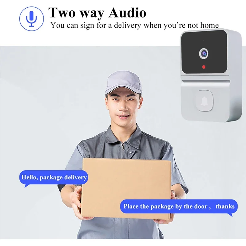 ワイヤレススマートビジュアルドアベル双方向インターホン赤外線 - Smart Doorbell Wired のレビューと価格