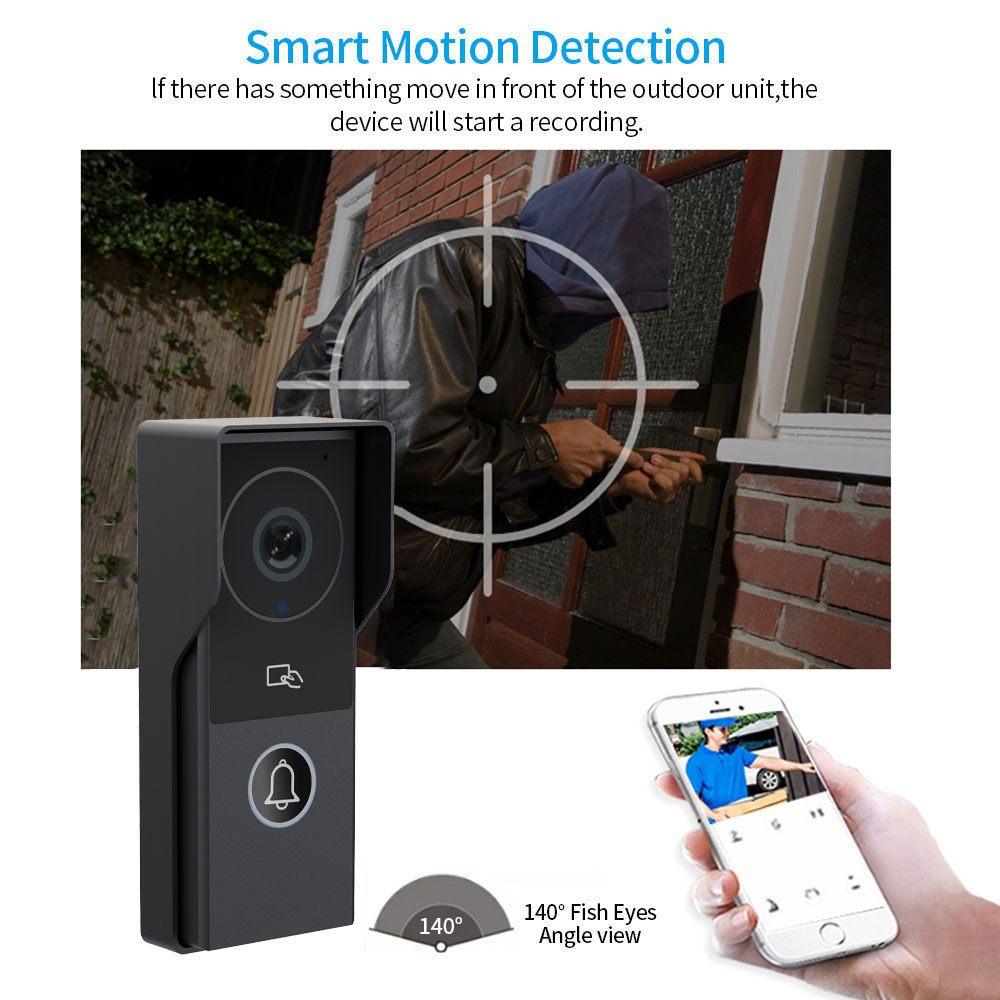Wifiビデオドアベルシステム1080Pビジュアルドアホンド - Smart Doorbell Wired のレビューと価格