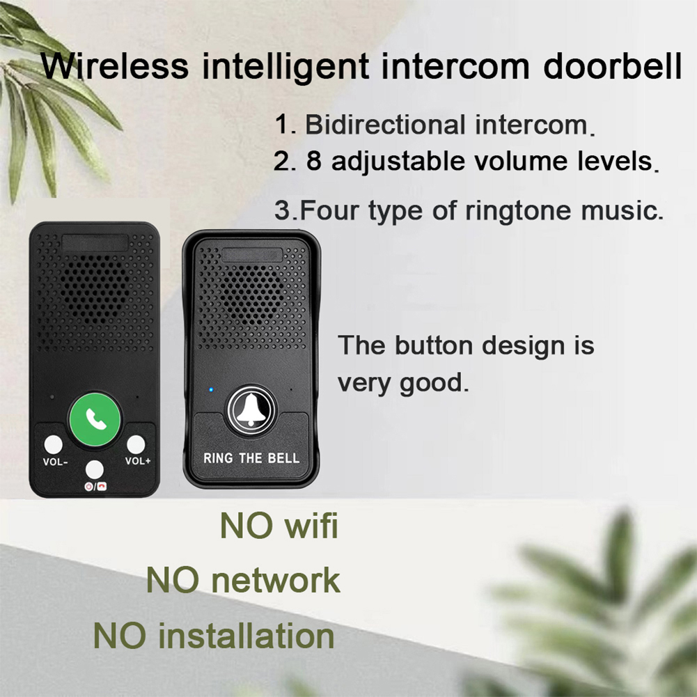 ワイヤレスドアベル充電式バッテリーハンズフリー全二重インター - Smart Doorbell Wired のレビューと価格