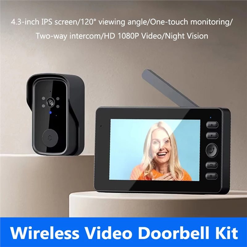 T81C! ワイヤレスビデオドアベル 4.3インチ LPS  - Smart Doorbell Wired のレビューと価格